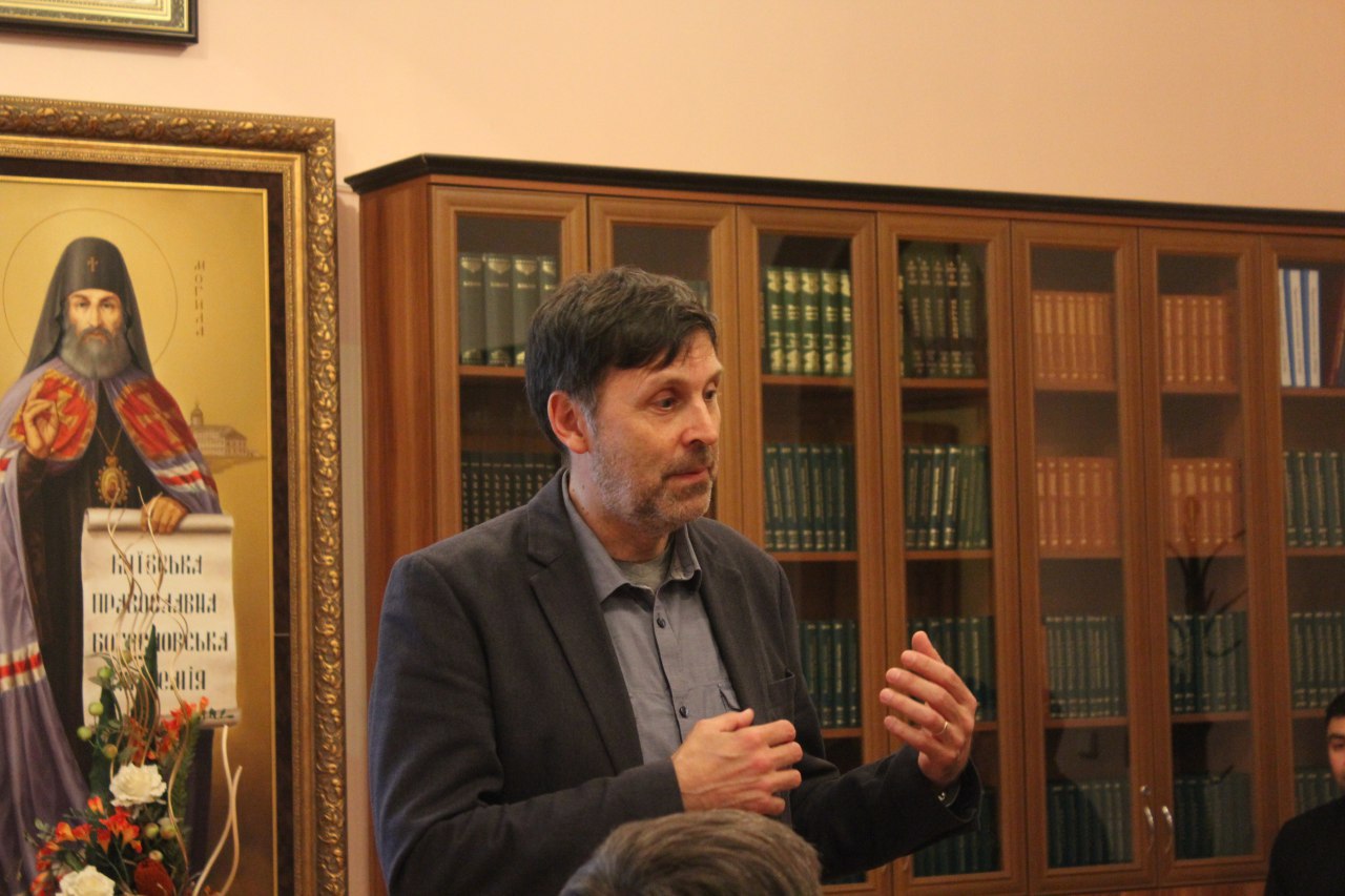 Президент асоціації «Емануїл» Стівен Вебер та капелан Валерій Тимощук виступили в КПБА в рамках проекту «Публічний лекторій»