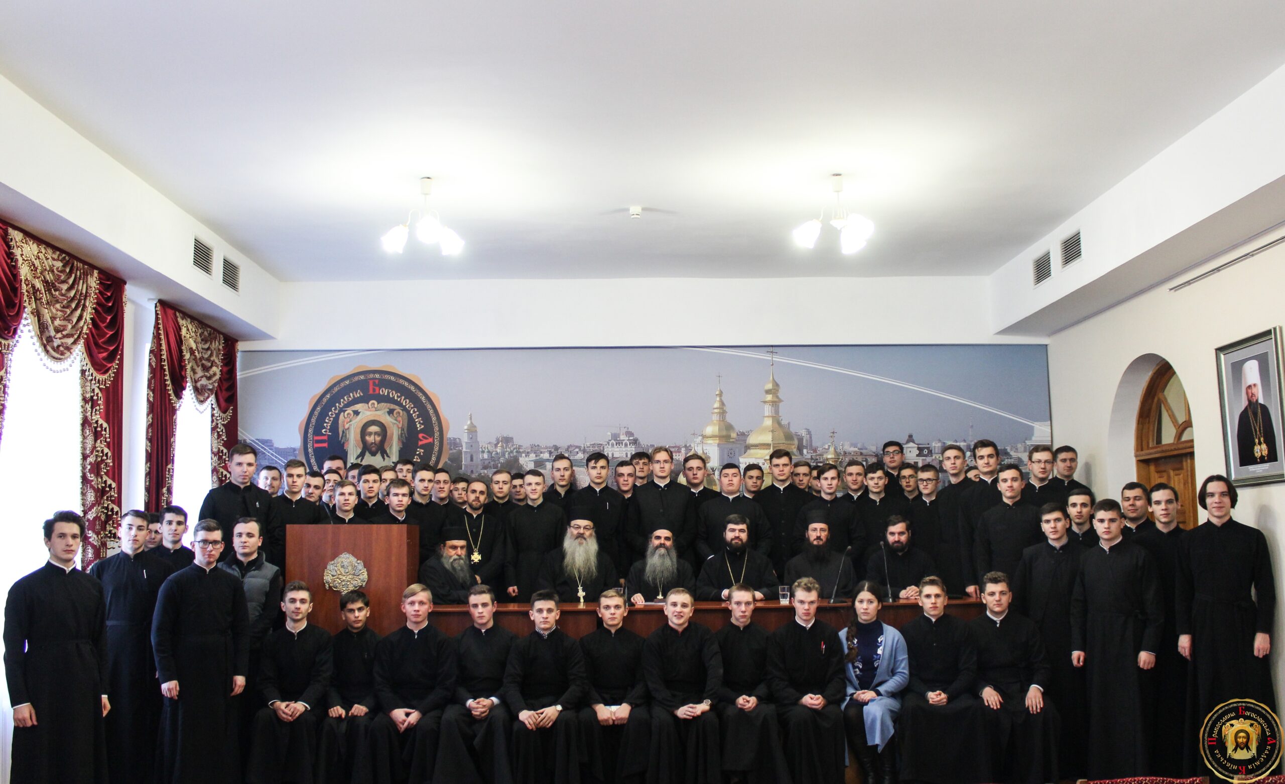 Делегація ченців монастиря Кутлумуш Святої гори Афон відвідала Київську православну богословську академію.