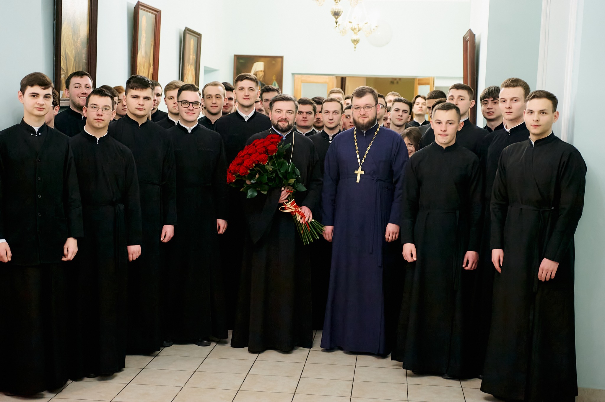 У КПБА привітали першого проректора прот. Ярослава Романчука з ювілеєм