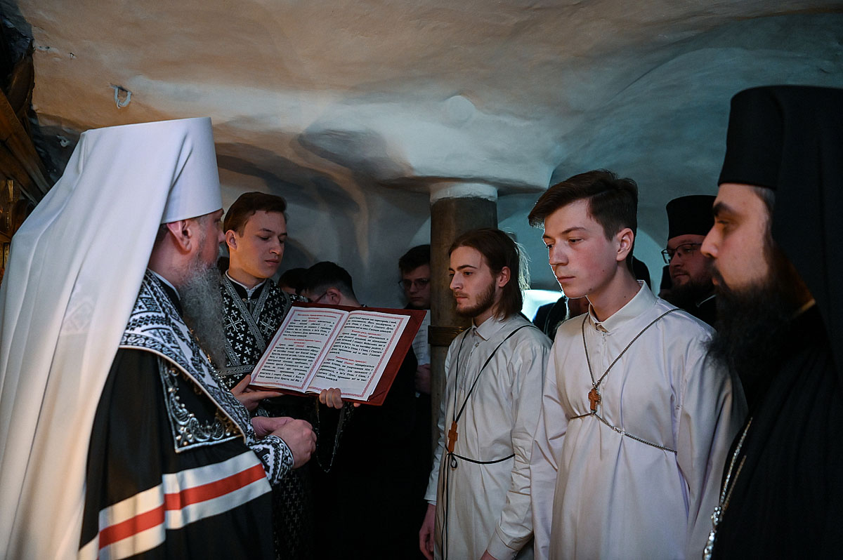 Блаженніший звершив чин чернечого постригу над студентами магістратури КПБА